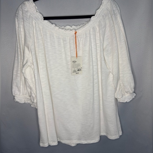 Knox Rose Off Shoulder White Top Size Large - Picture 4 of 7
